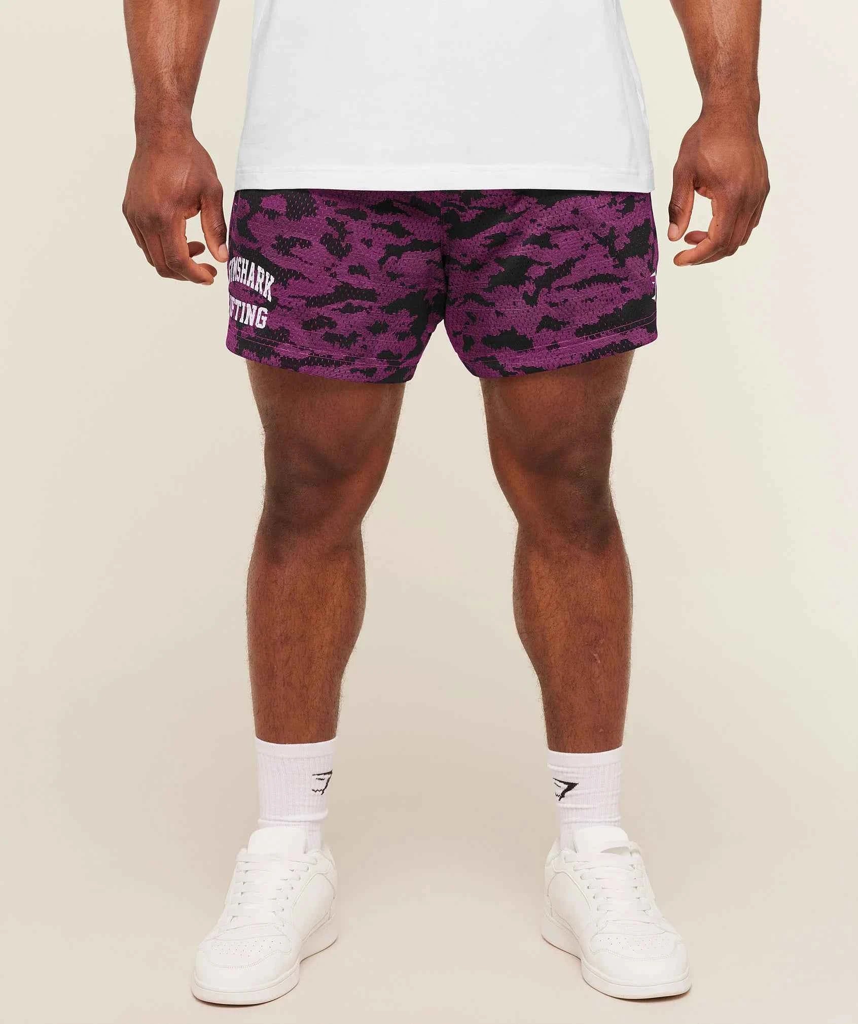 GYMSHARK-Lifting Mesh 5" Shorts