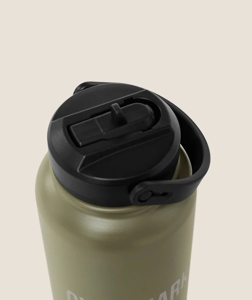GYMSHARK - Metal Insulated Straw Bottle 1L