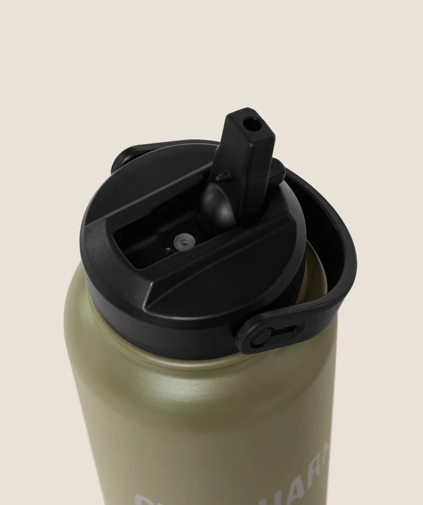 GYMSHARK - Metal Insulated Straw Bottle 1L