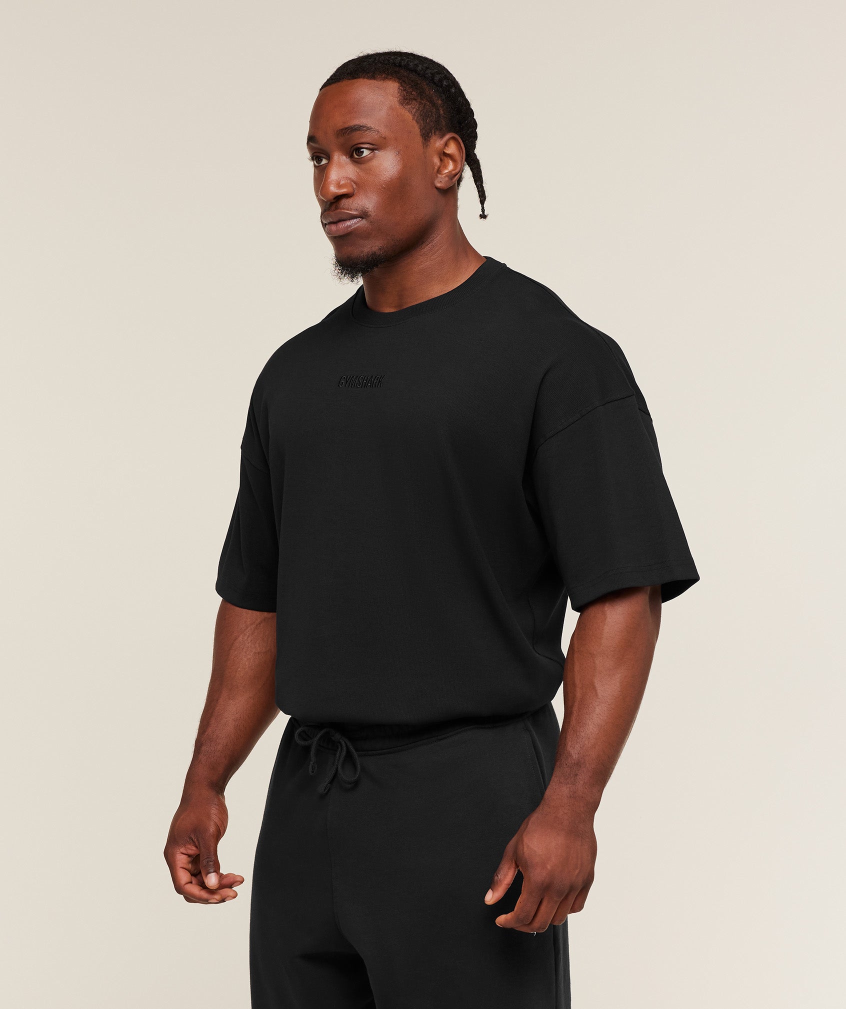 GYMSHARK - Oversized Premium Ribbed T-Shirt