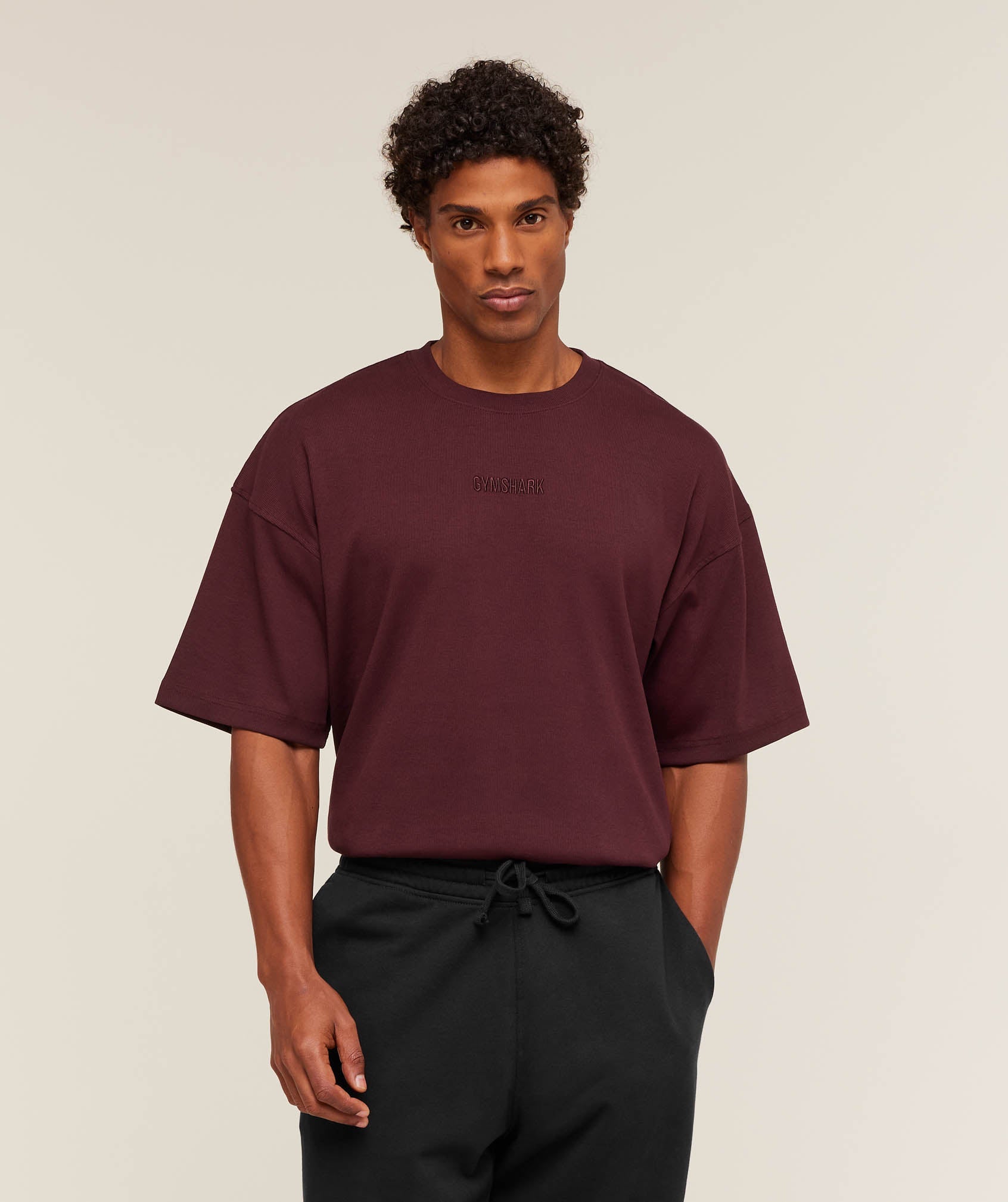 GYMSHARK - Oversized Premium Ribbed T-Shirt