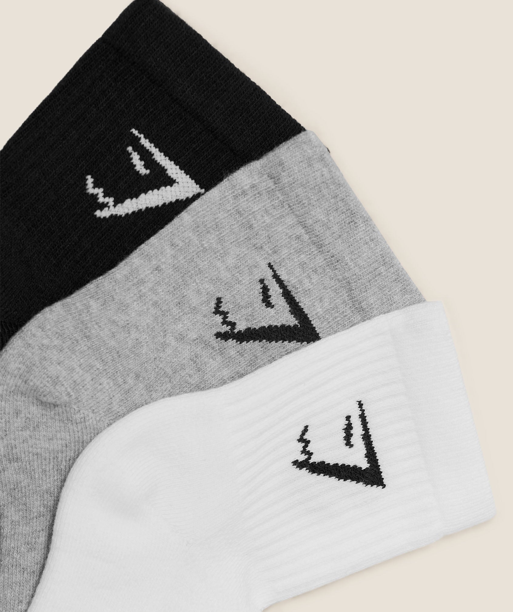 GYMSHARK - Crew Socks 3pk