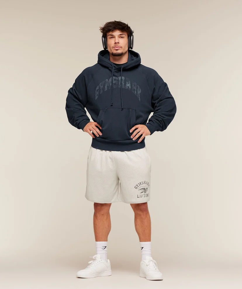 GYMSHARK - Retro Collegiate Graphic Hoodie IMMEDIATE