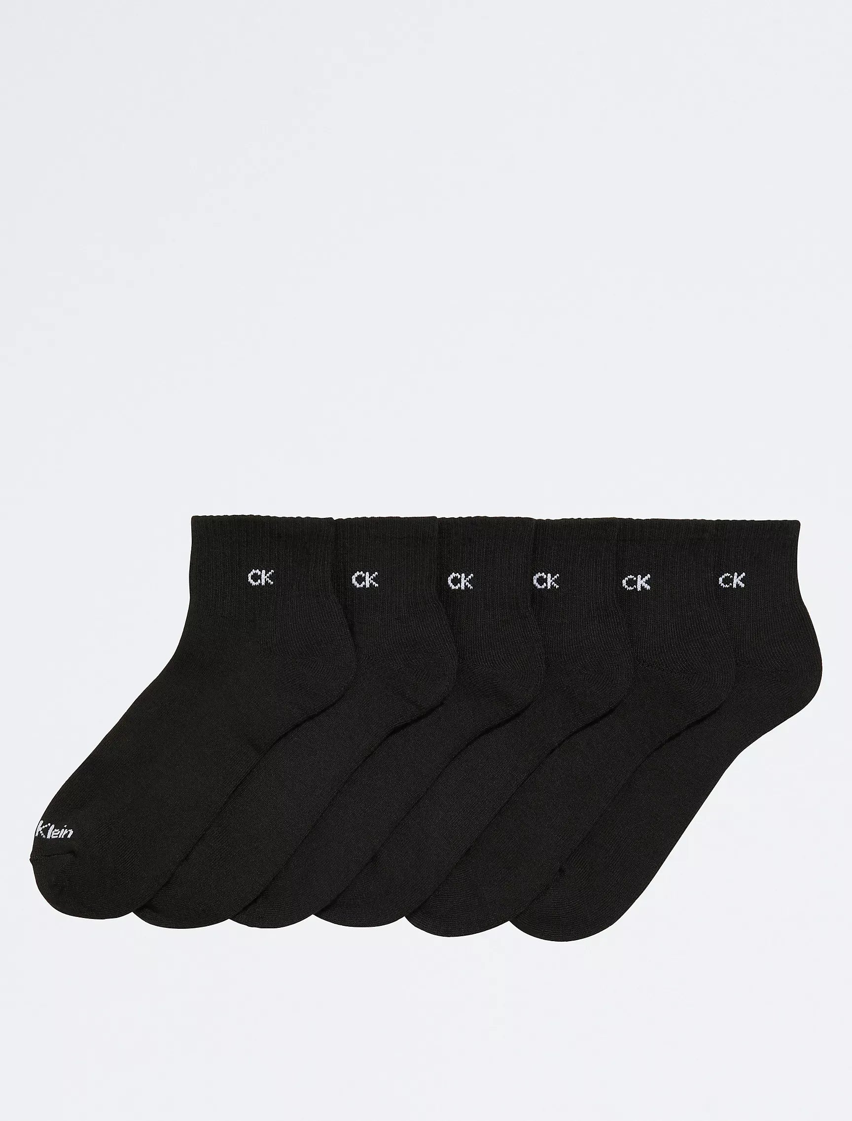Calvin Klein - Basic Cushion Quarter 6-Pack Socks