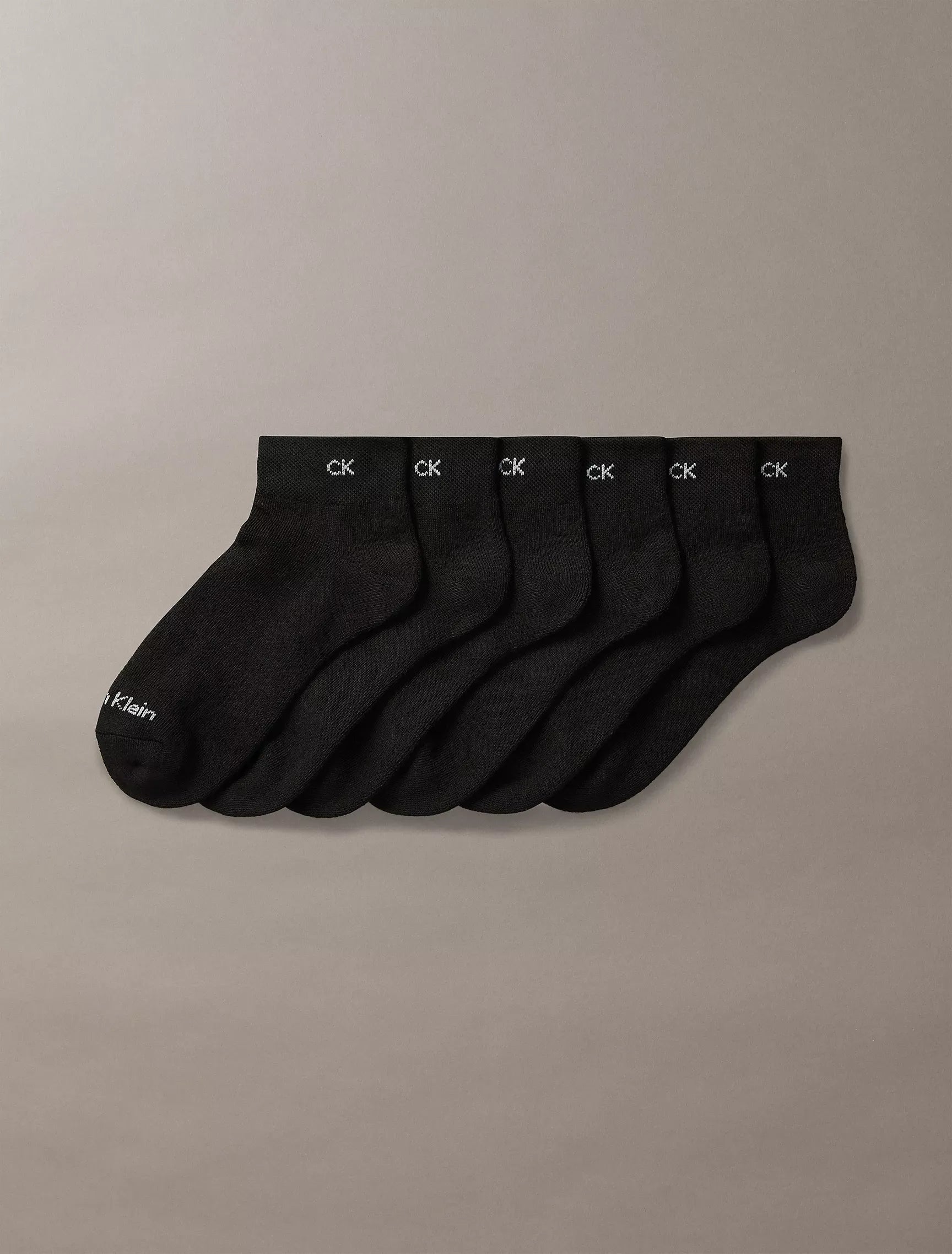Calvin Klein - Basic Cushion Quarter 6-Pack Socks
