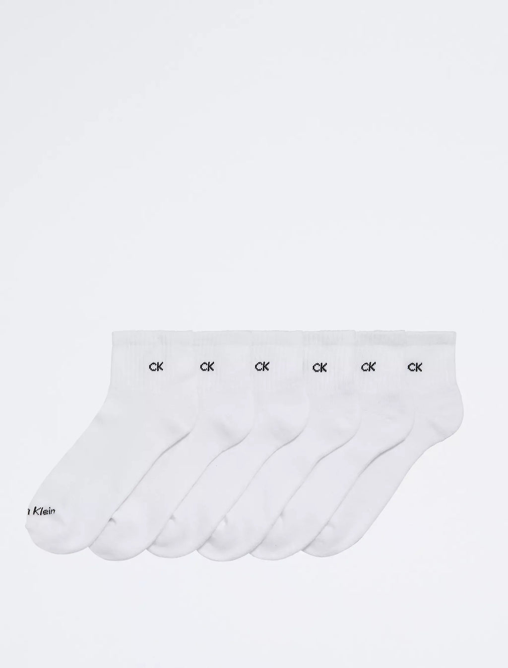 Calvin Klein - Basic Cushion Quarter 6-Pack Socks