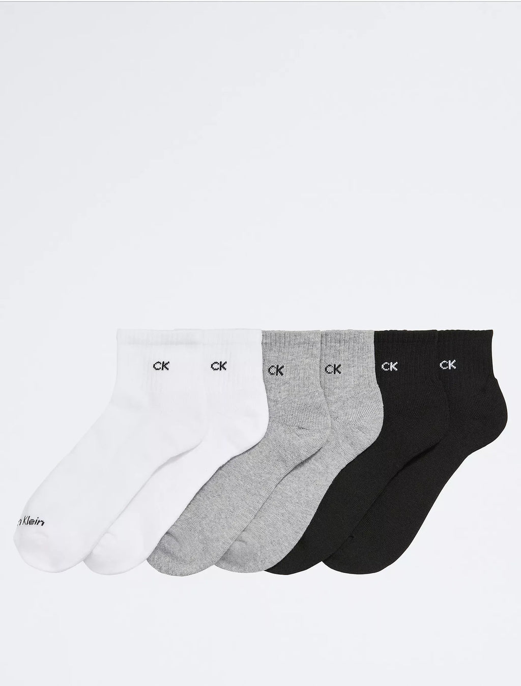 Calvin Klein - Basic Cushion Quarter 6-Pack Socks