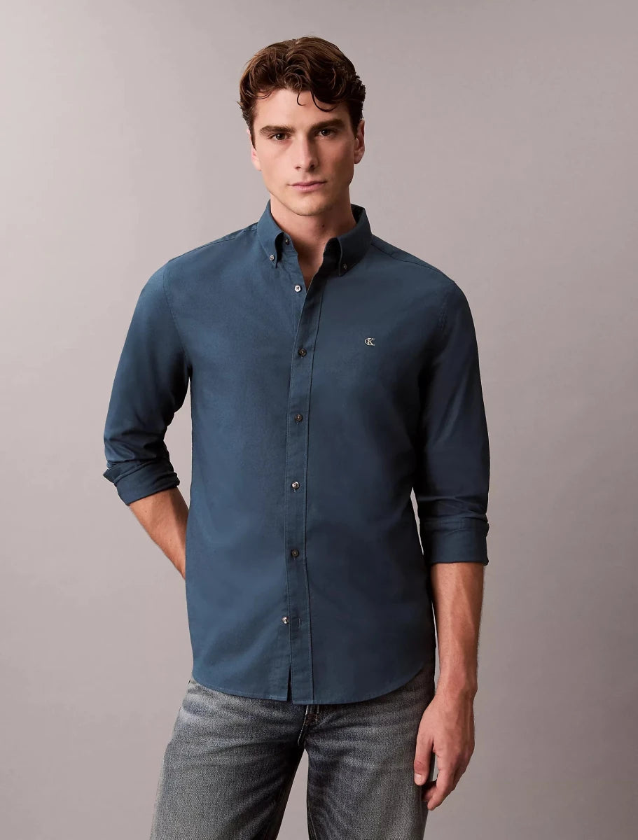 Calvin Klein - Solid Oxford Classic Button - Down Shirt - Brandatak Store
