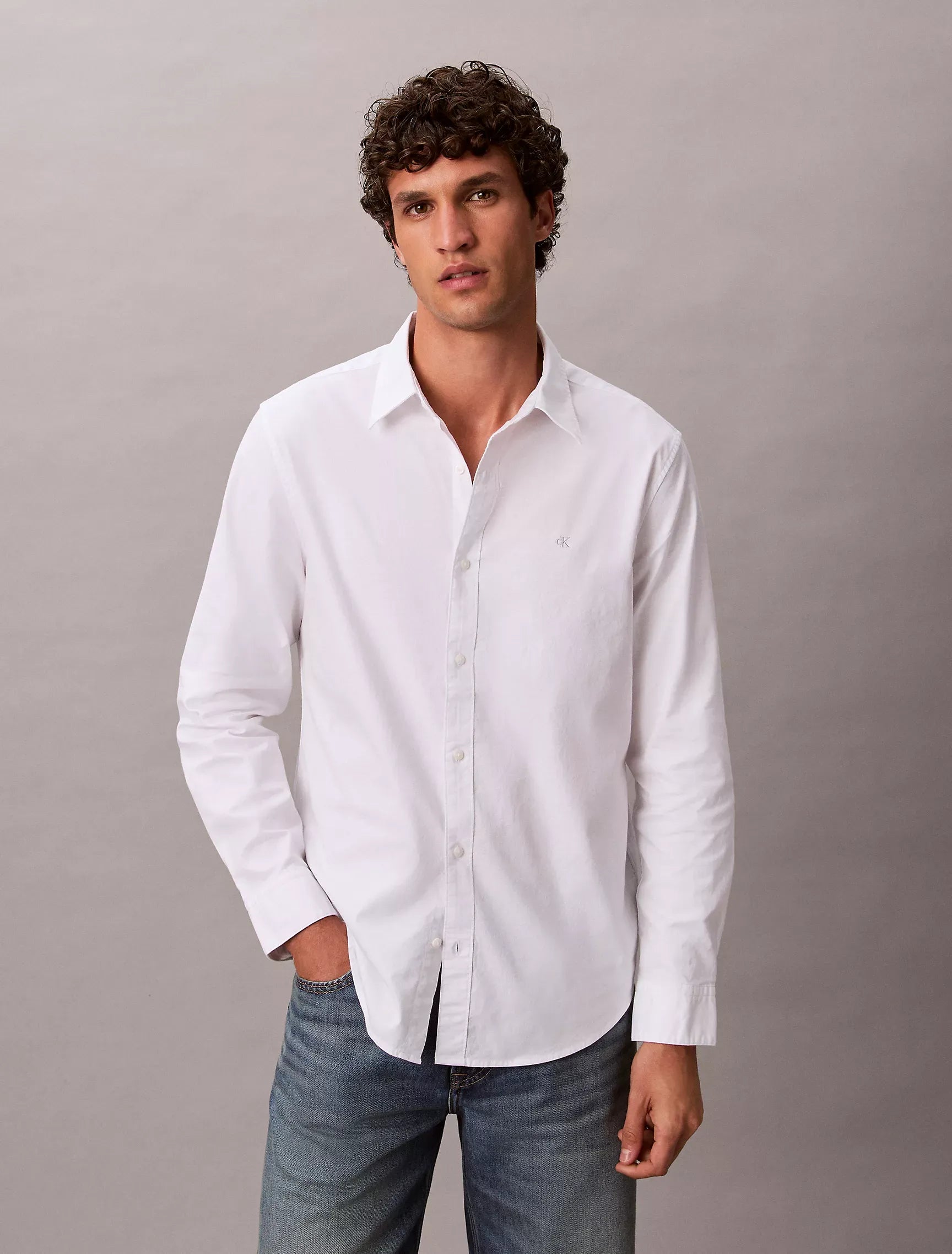 Calvin Klein - Solid Oxford Classic Button-Down Shirt