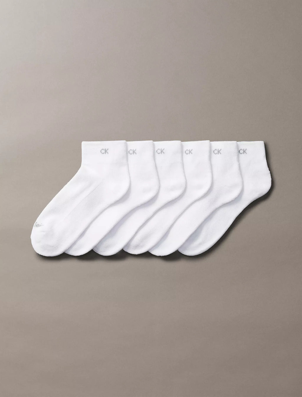 Calvin Klein - Basic Cushion Quarter 6-Pack Socks