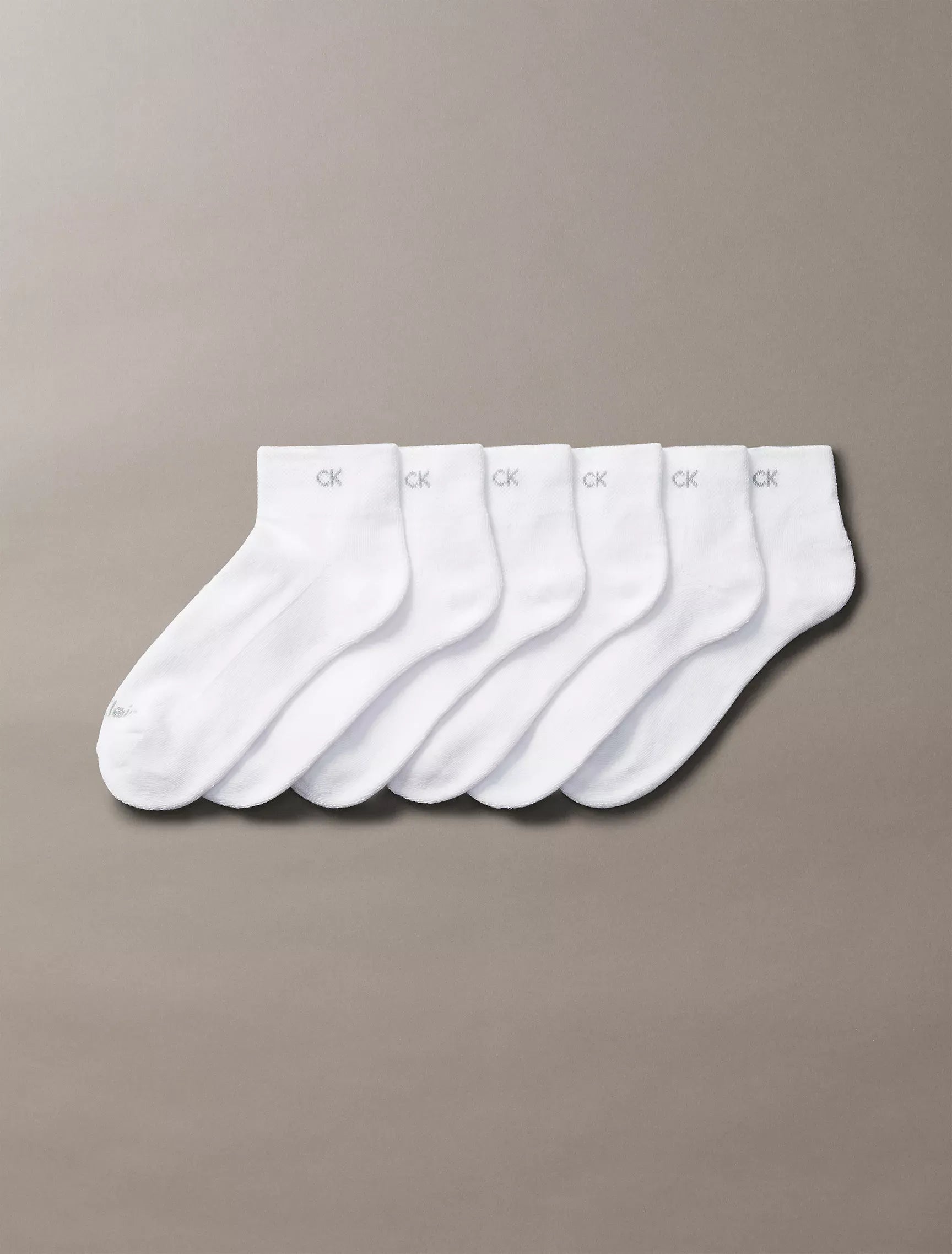 Calvin Klein - Basic Cushion Quarter 6-Pack Socks