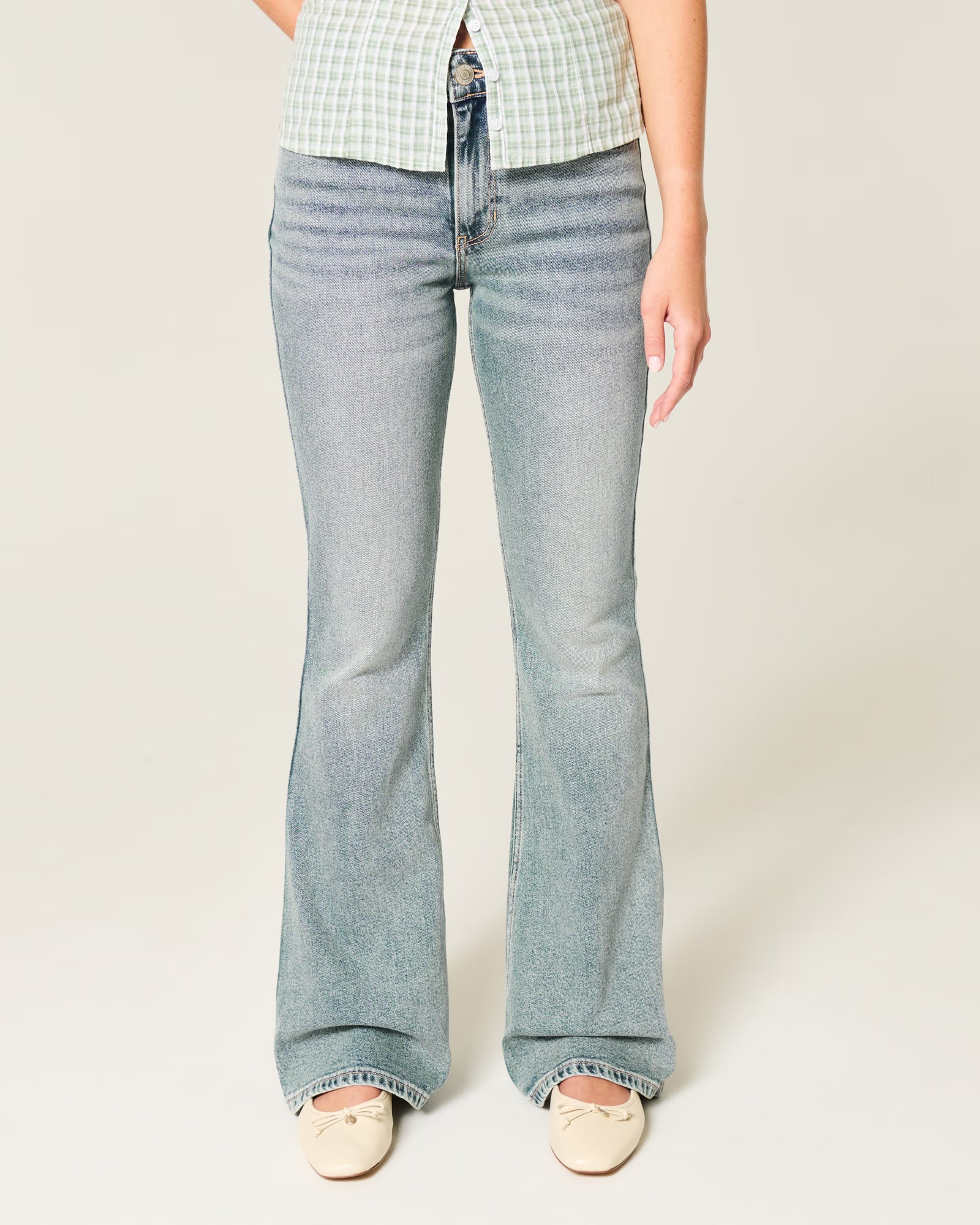 Hollister - High Rise Flare Jeans