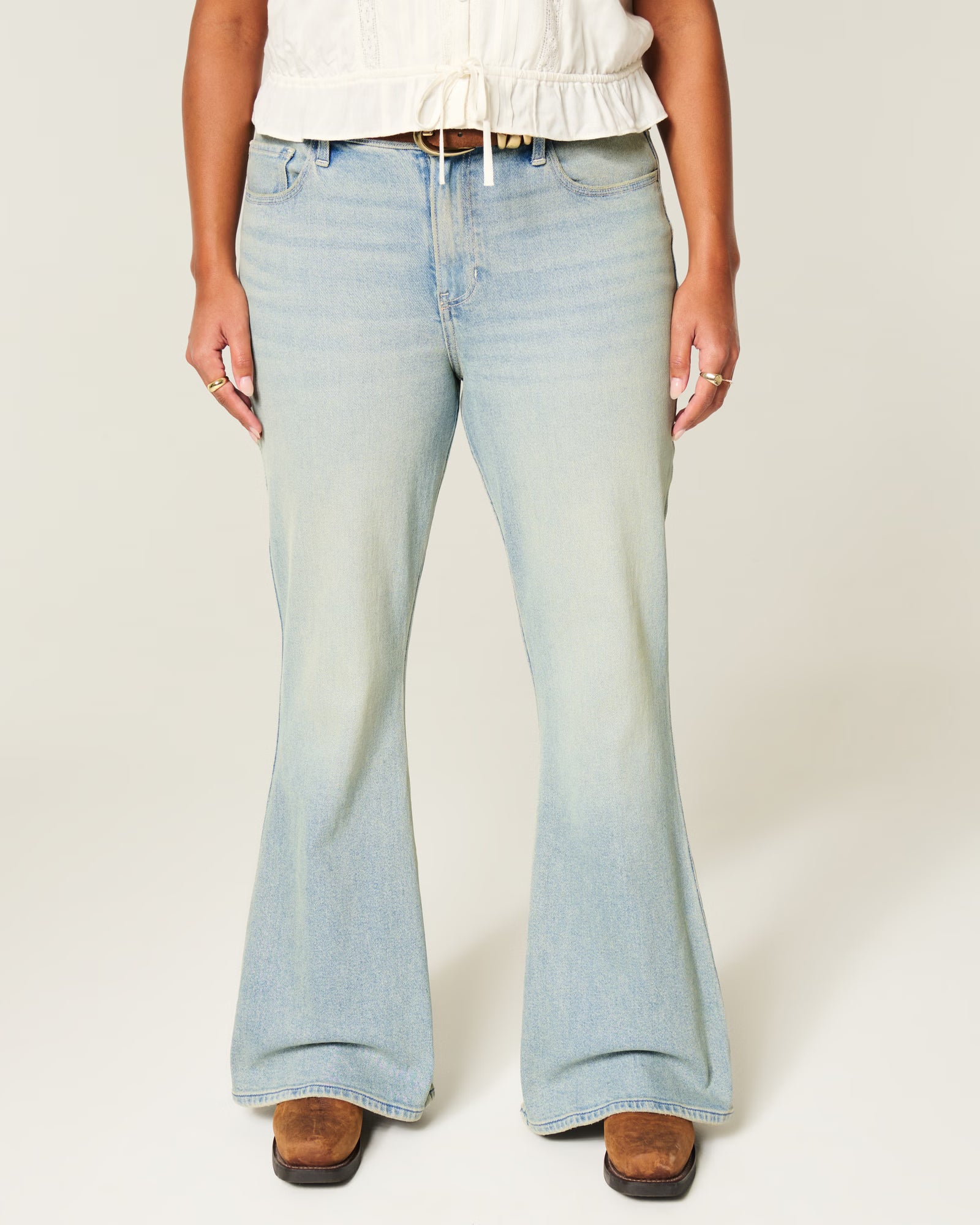 Hollister - High Rise Flare Jeans
