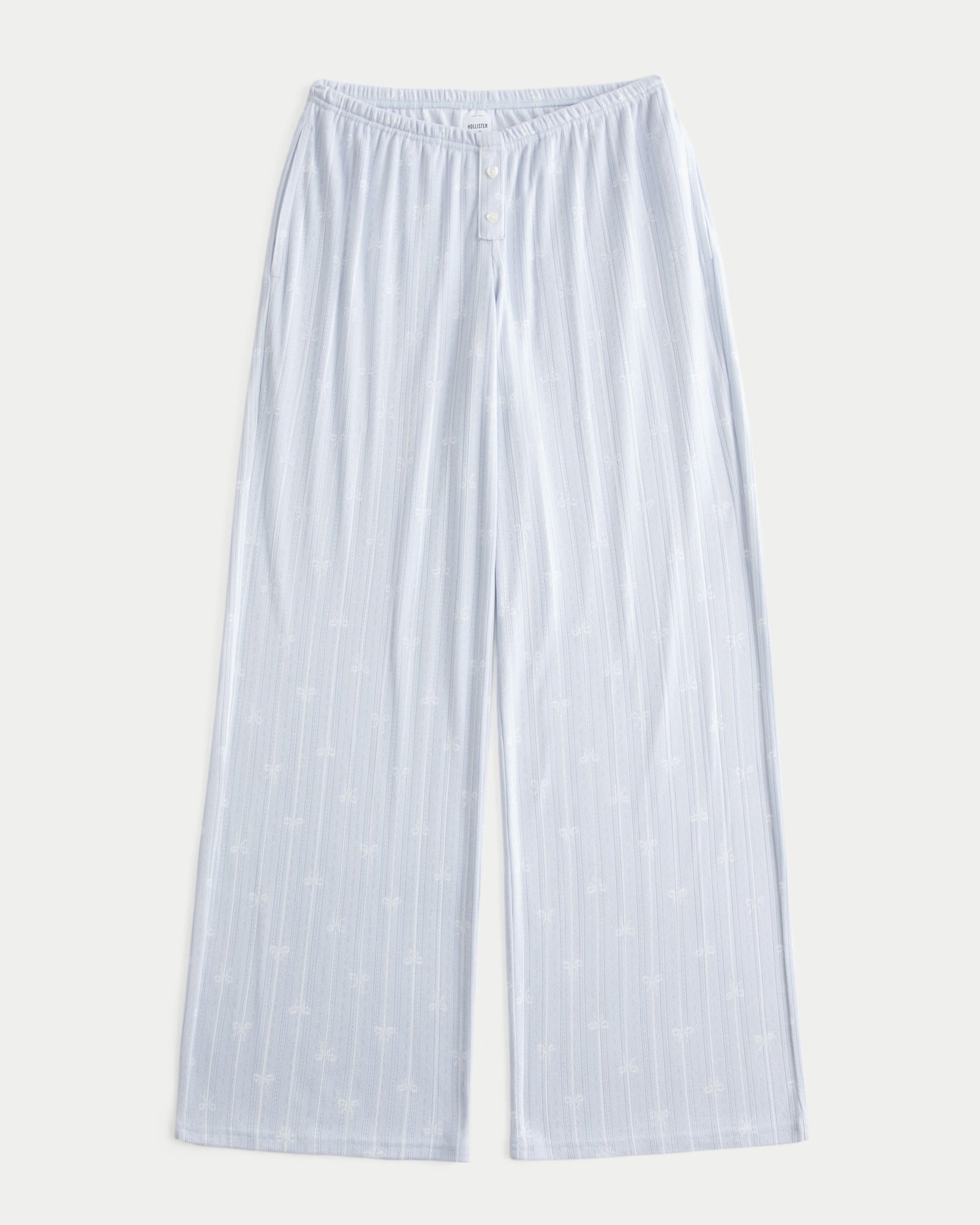 Hollister - Cozy Pointelle Wide-Leg Boxer Pants