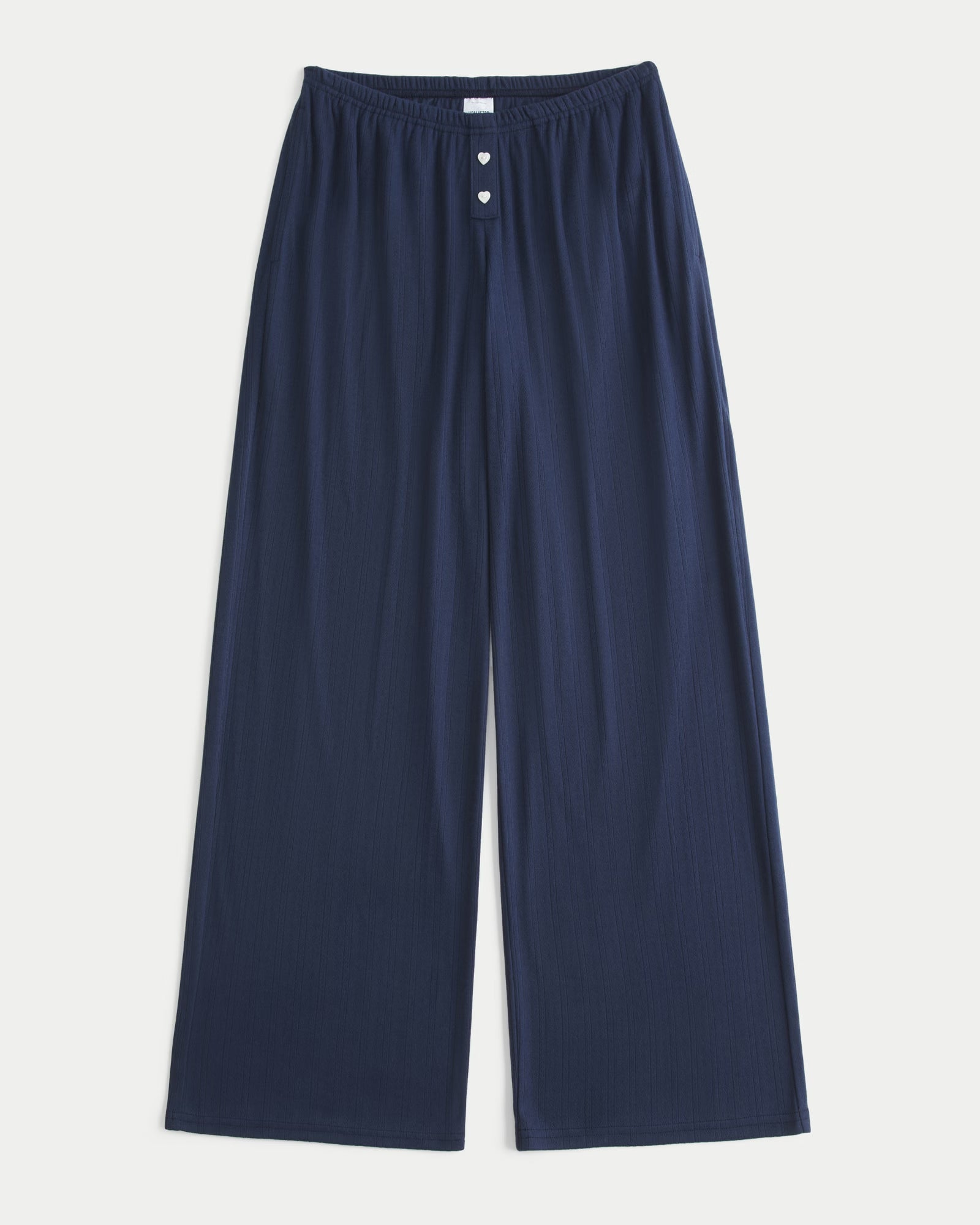 Hollister - Cozy Pointelle Wide-Leg Boxer Pants