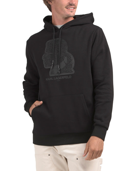 Karl Lagerfeld  - Logo Graphic Print Hoodie