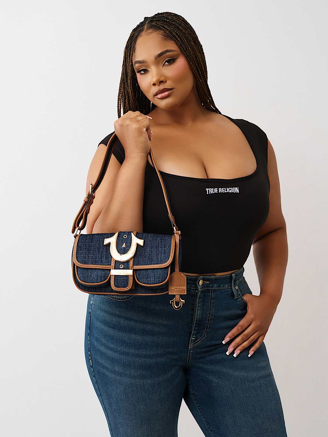 True Religion - DOUBLE POCKET SHOULDER BAG