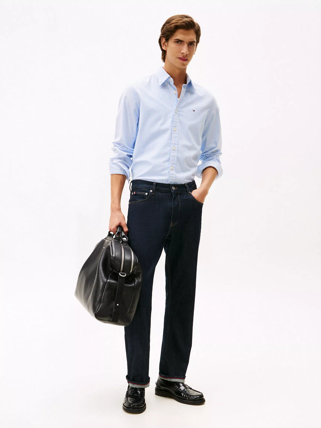 Tommy Hilfiger - Regular Fit Stripe Stretch Oxford Shirt