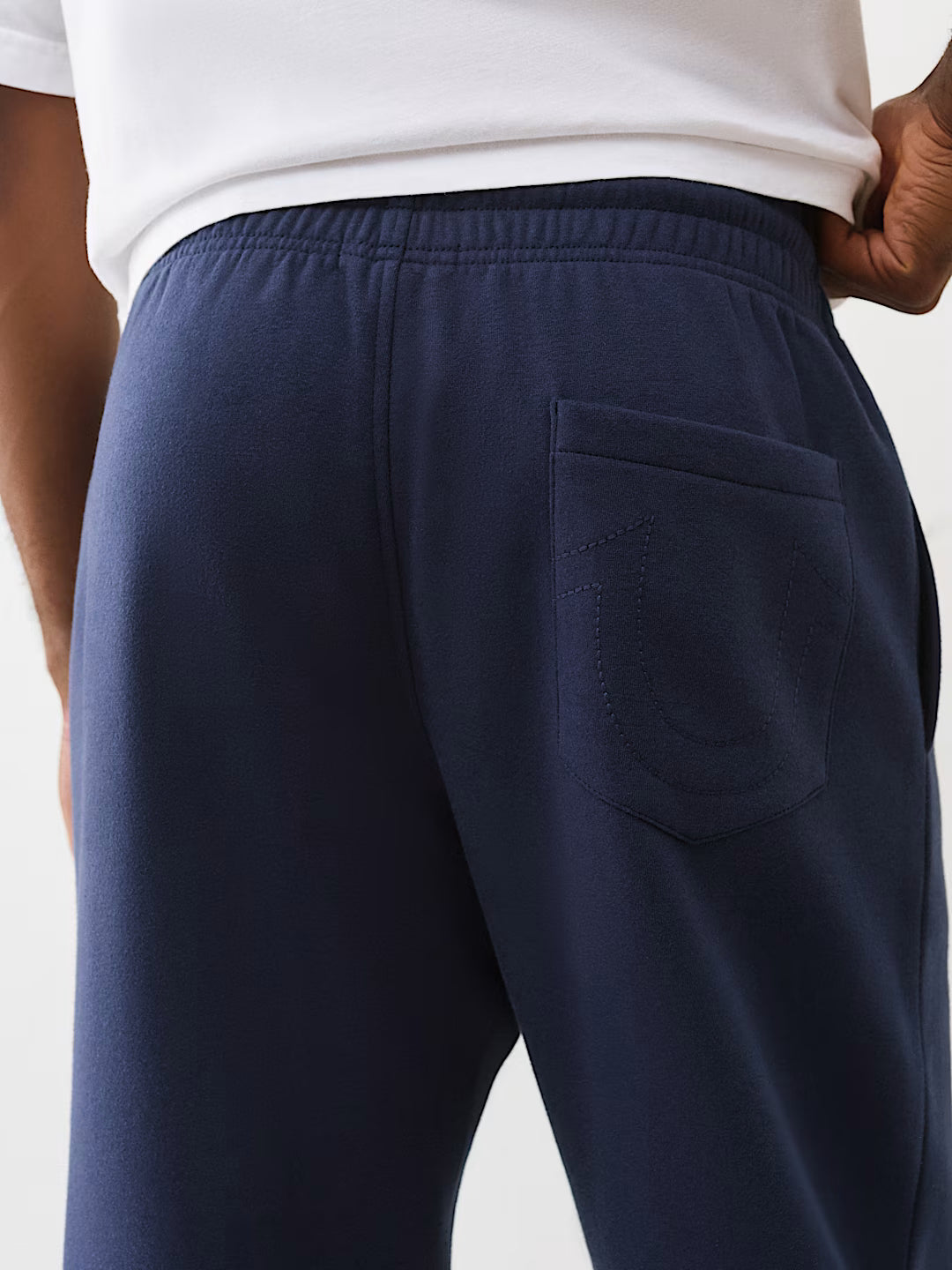 TRUE RELIGION - EMBROIDERED PATCH HORSESHOE JOGGER