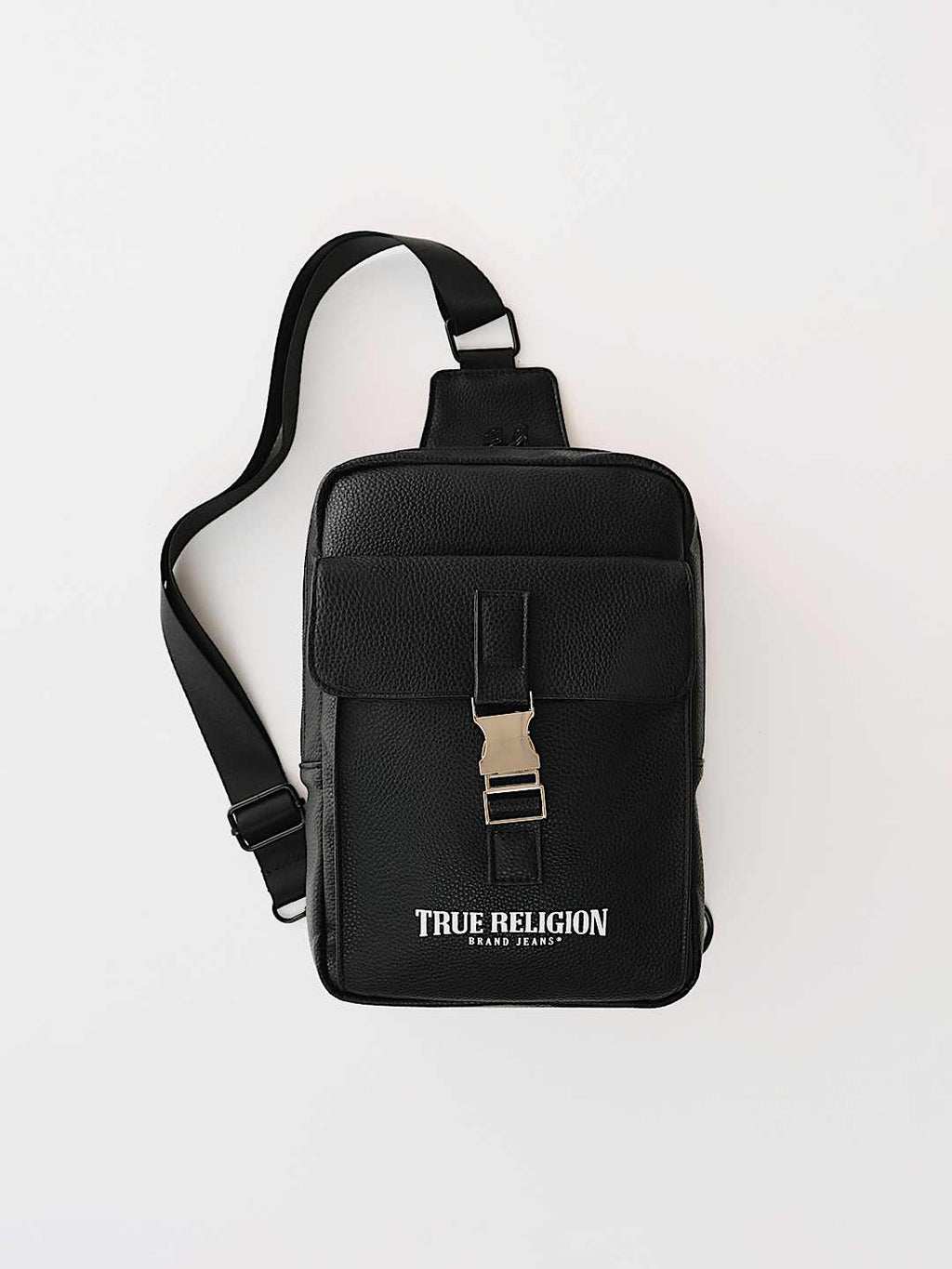 True Religion - METAL CLASP LOGO SLING BAG