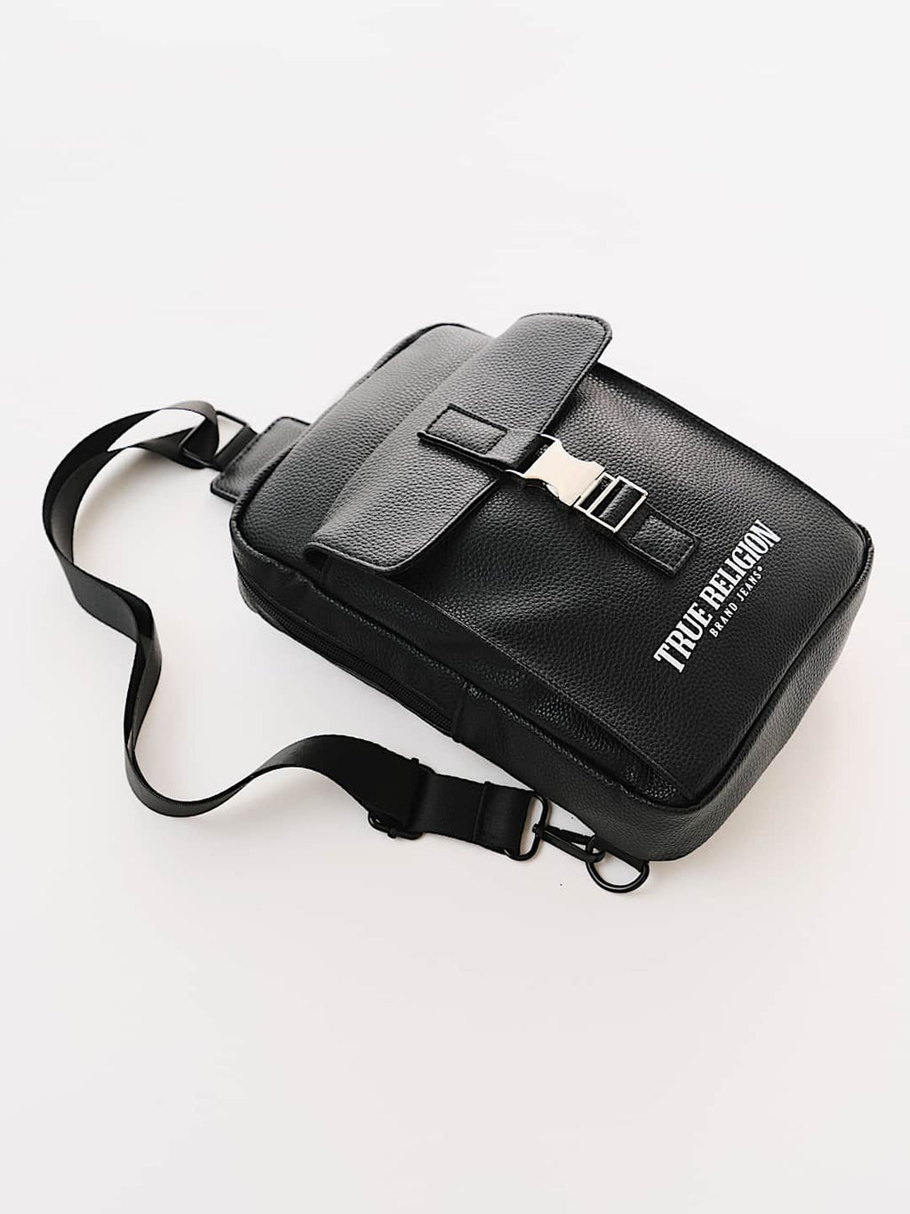True Religion - METAL CLASP LOGO SLING BAG