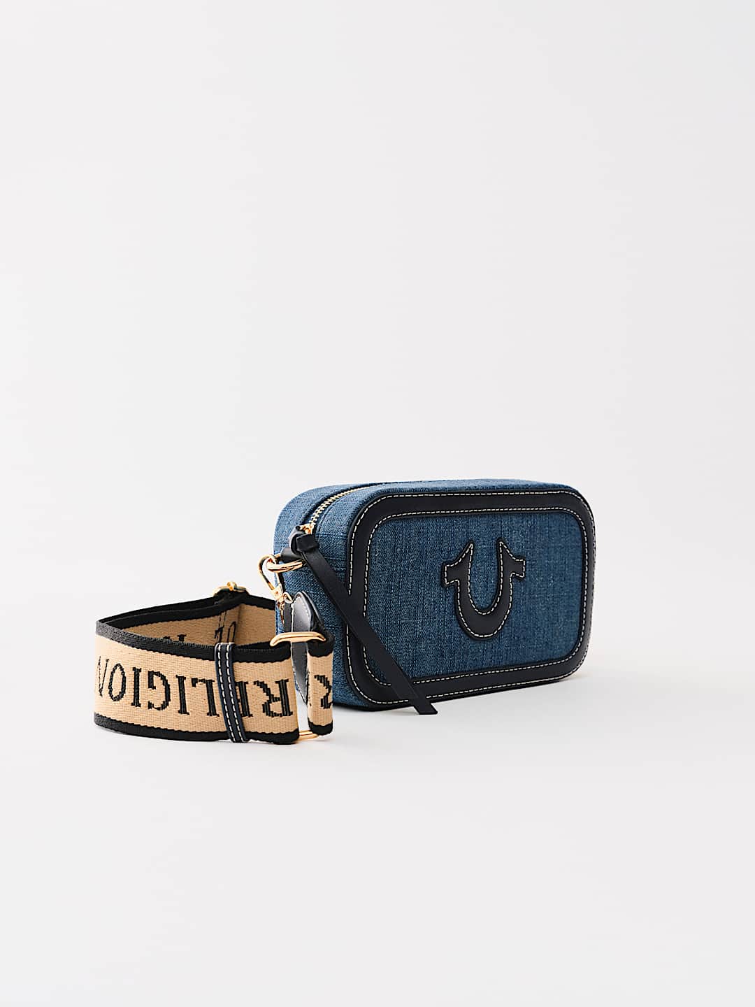 True Religion - DENIM HORSESHOE CAMERA BAG