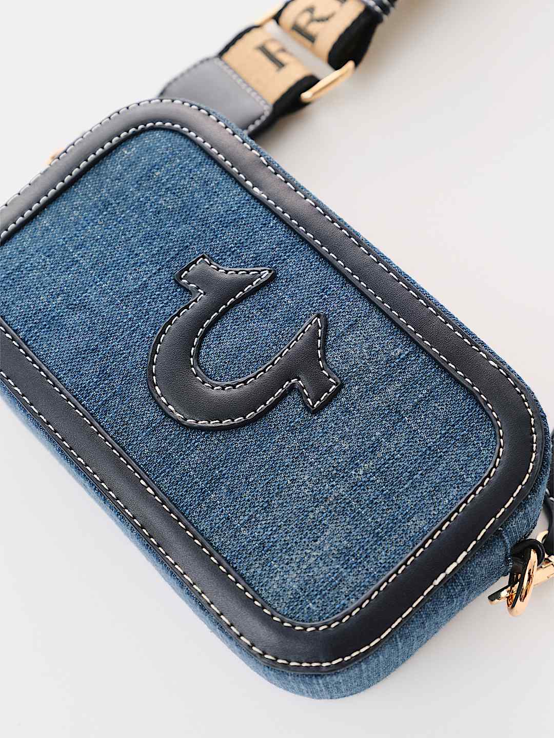 True Religion - DENIM HORSESHOE CAMERA BAG