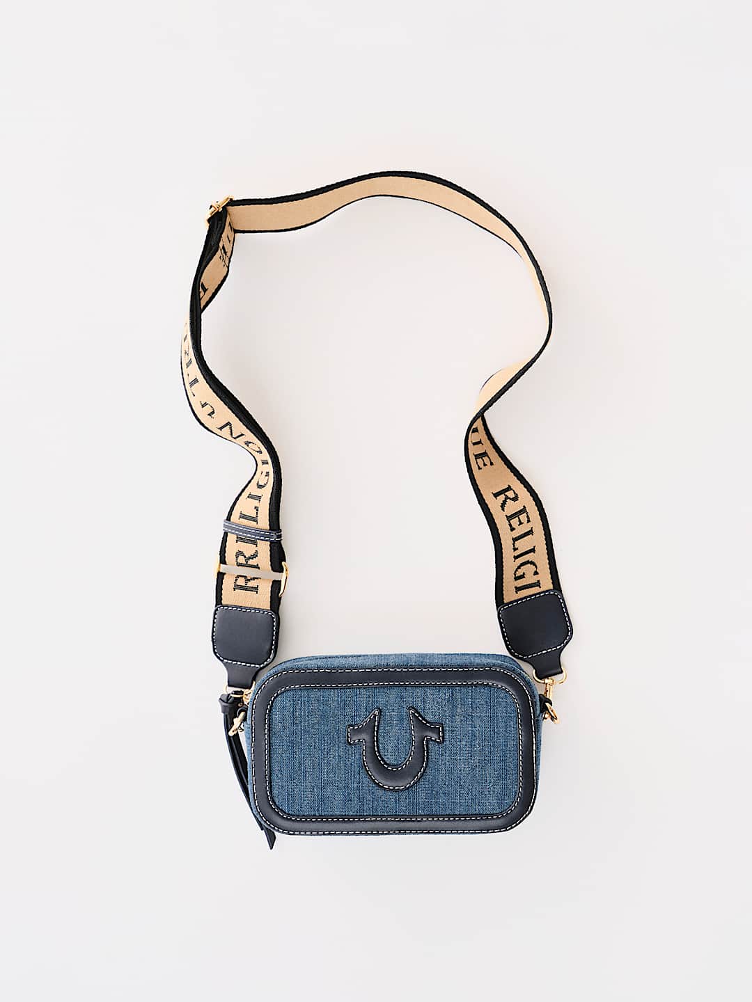 True Religion - DENIM HORSESHOE CAMERA BAG