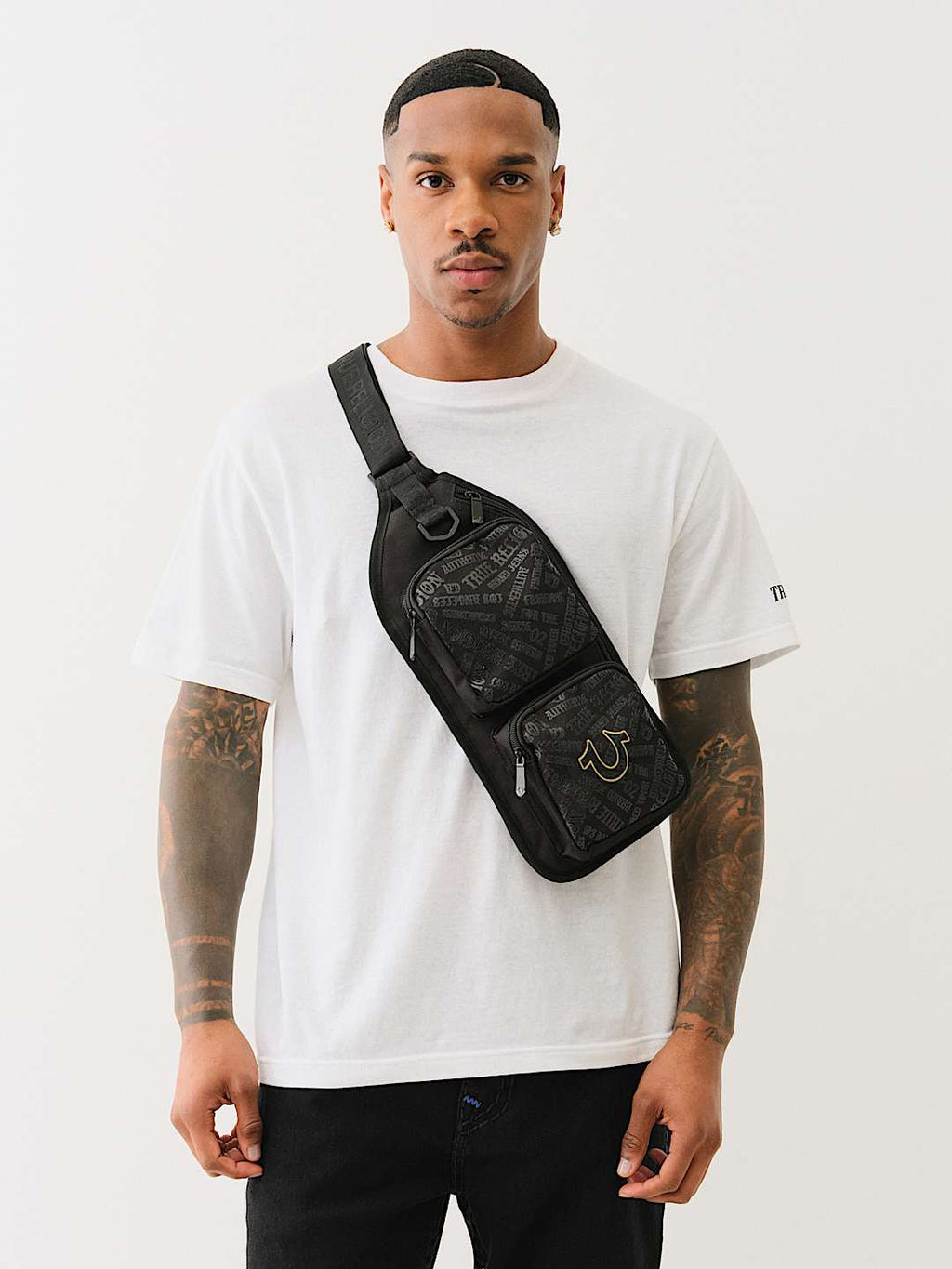True Religion - MONOGRAM LOGO SLING BAG