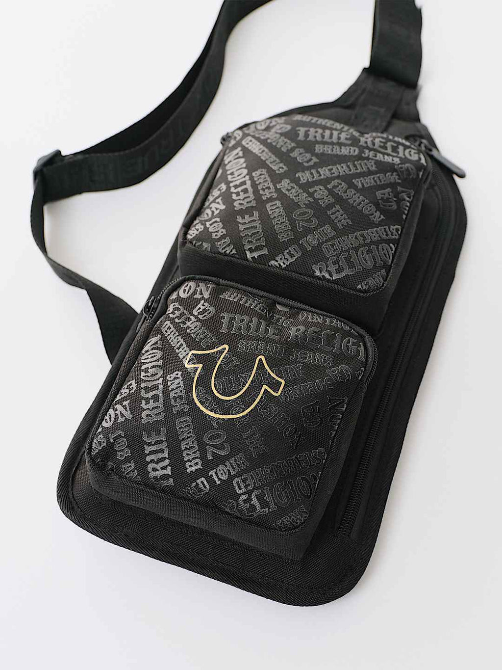 True Religion - MONOGRAM LOGO SLING BAG