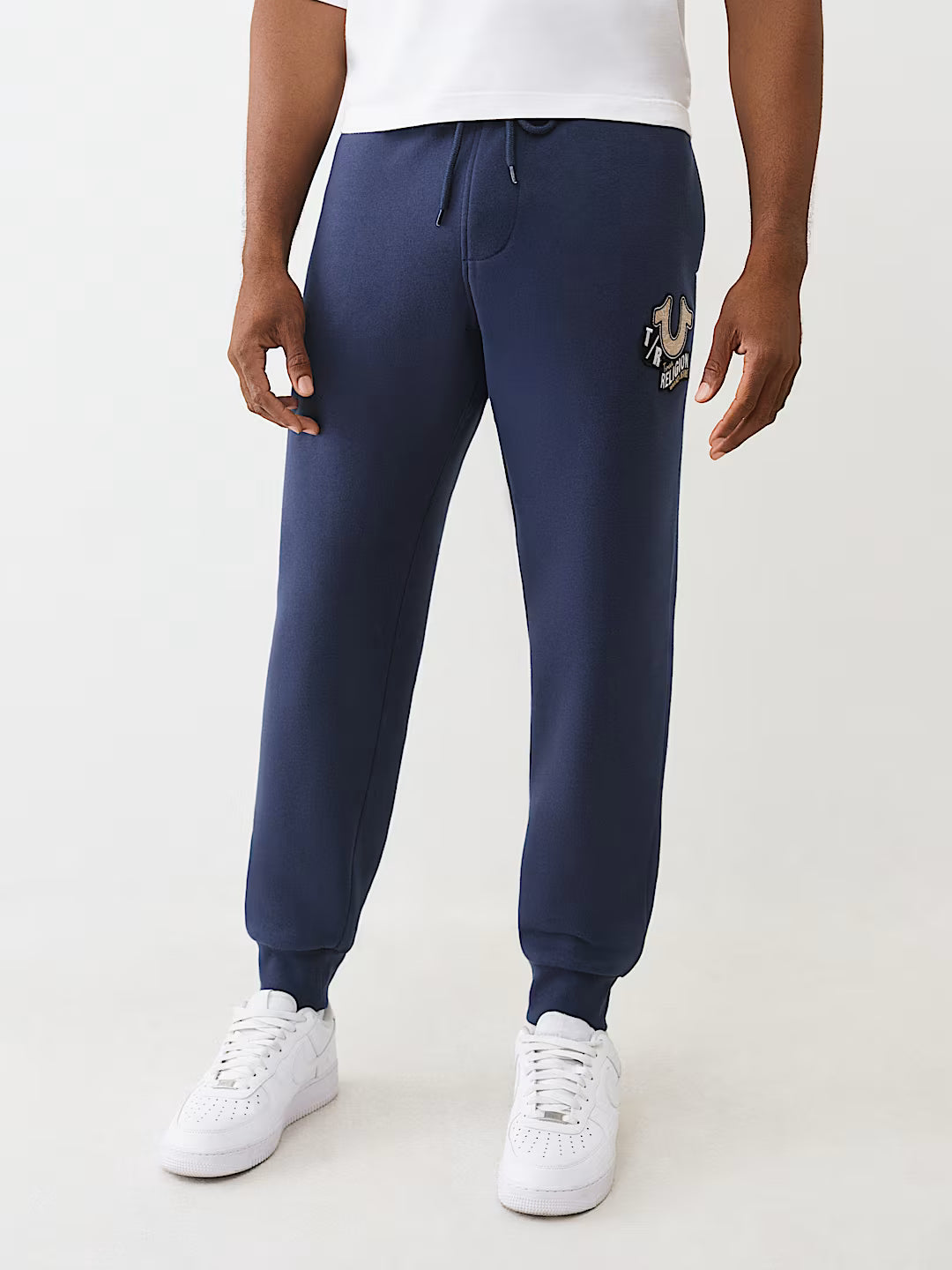 TRUE RELIGION - EMBROIDERED PATCH HORSESHOE JOGGER