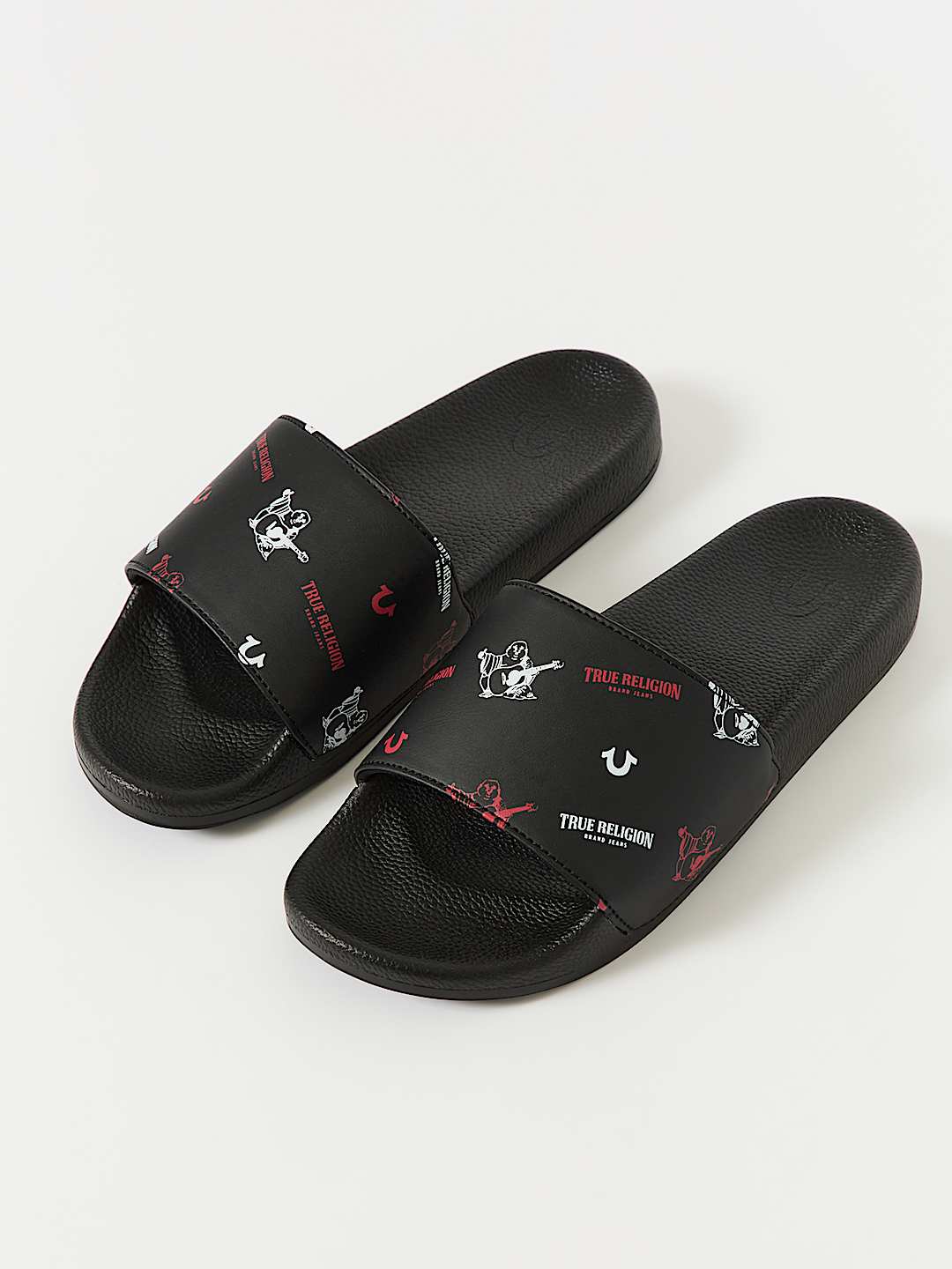 True Religion - Monogram Print Slides