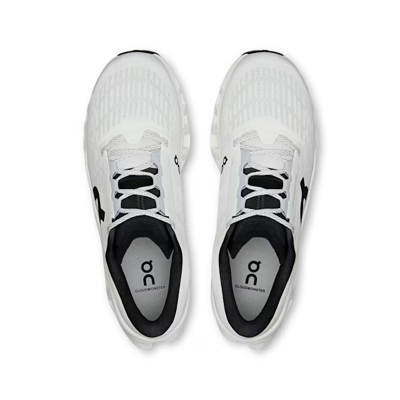 On Cloudmonster 3 – White | White – view 2