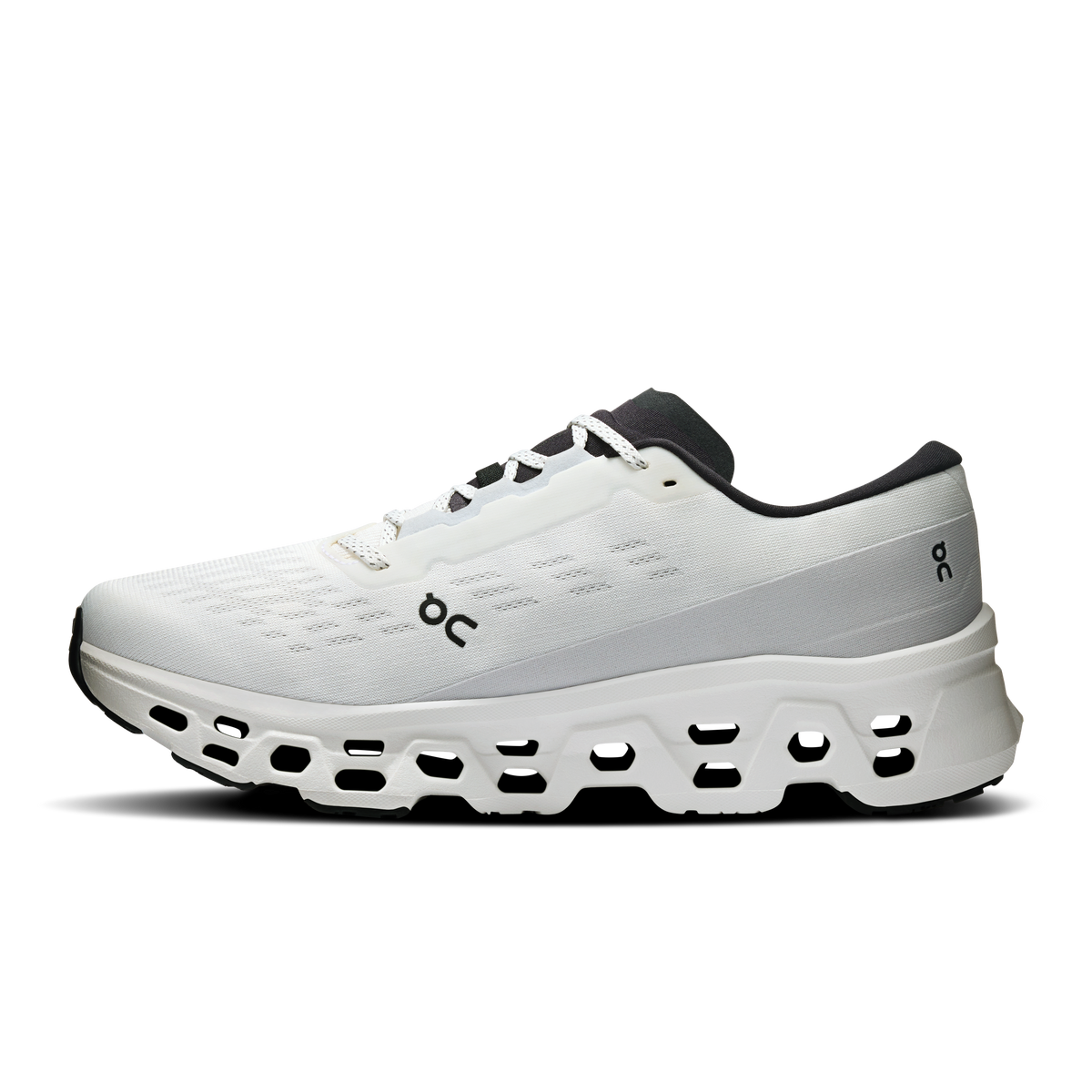 On Cloudmonster 3 – White | White – view 4