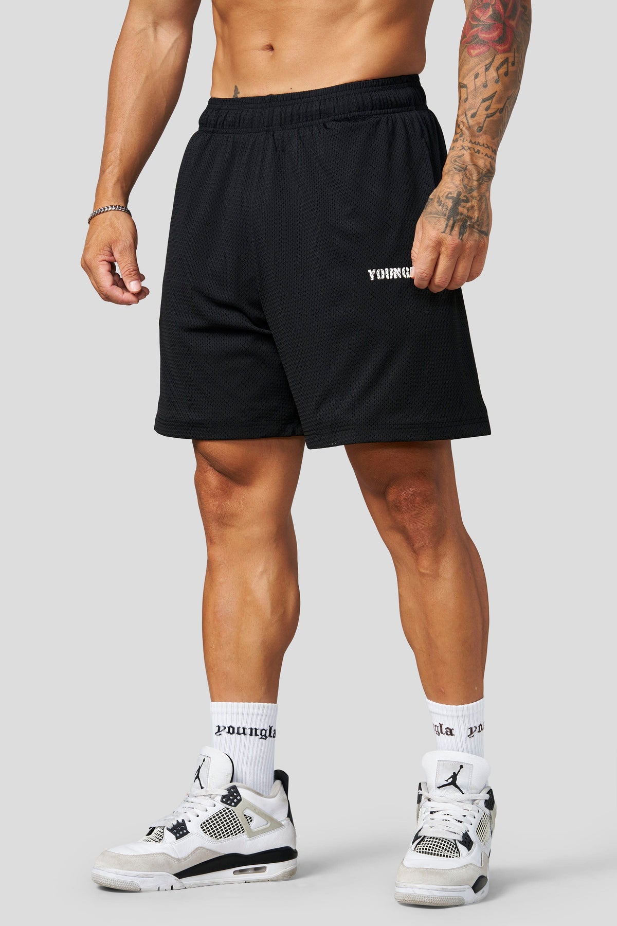 1103 - Aeromesh 7" Shorts — Black