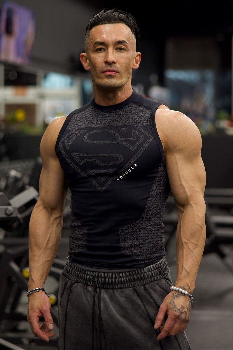 3047 - Superman Compression Tanks — Black