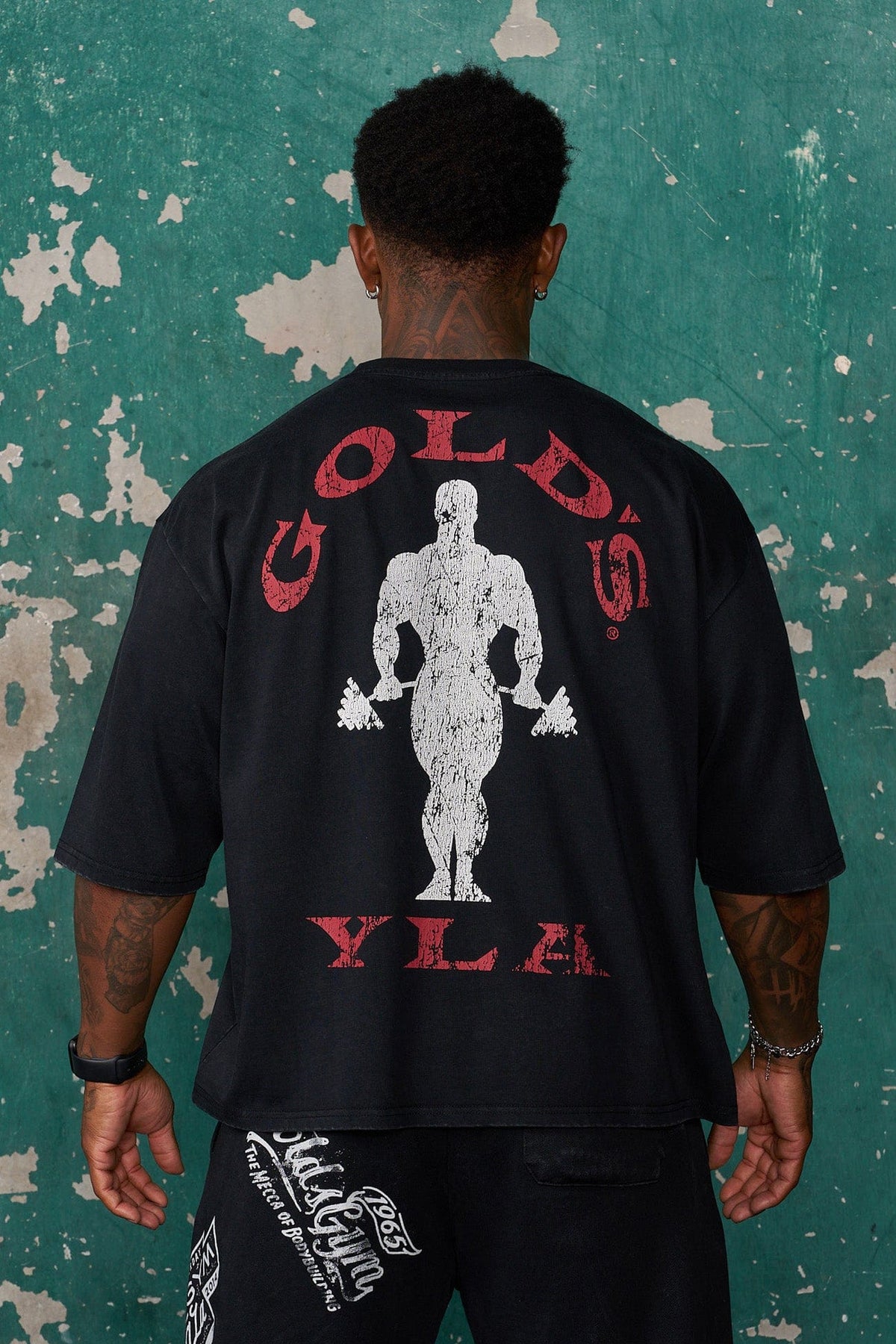 4002 - Golds Gym New Age Tees — Black