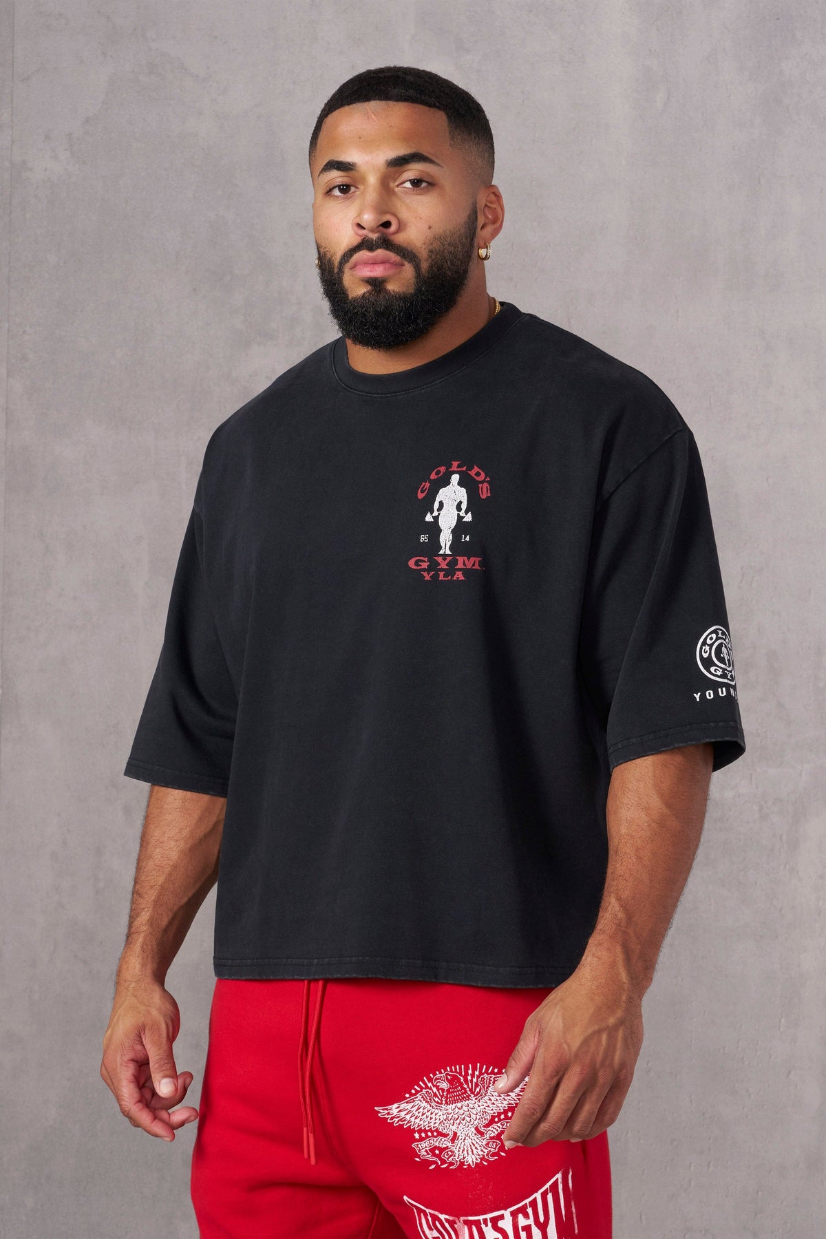 4002 - Golds Gym New Age Tees — Black
