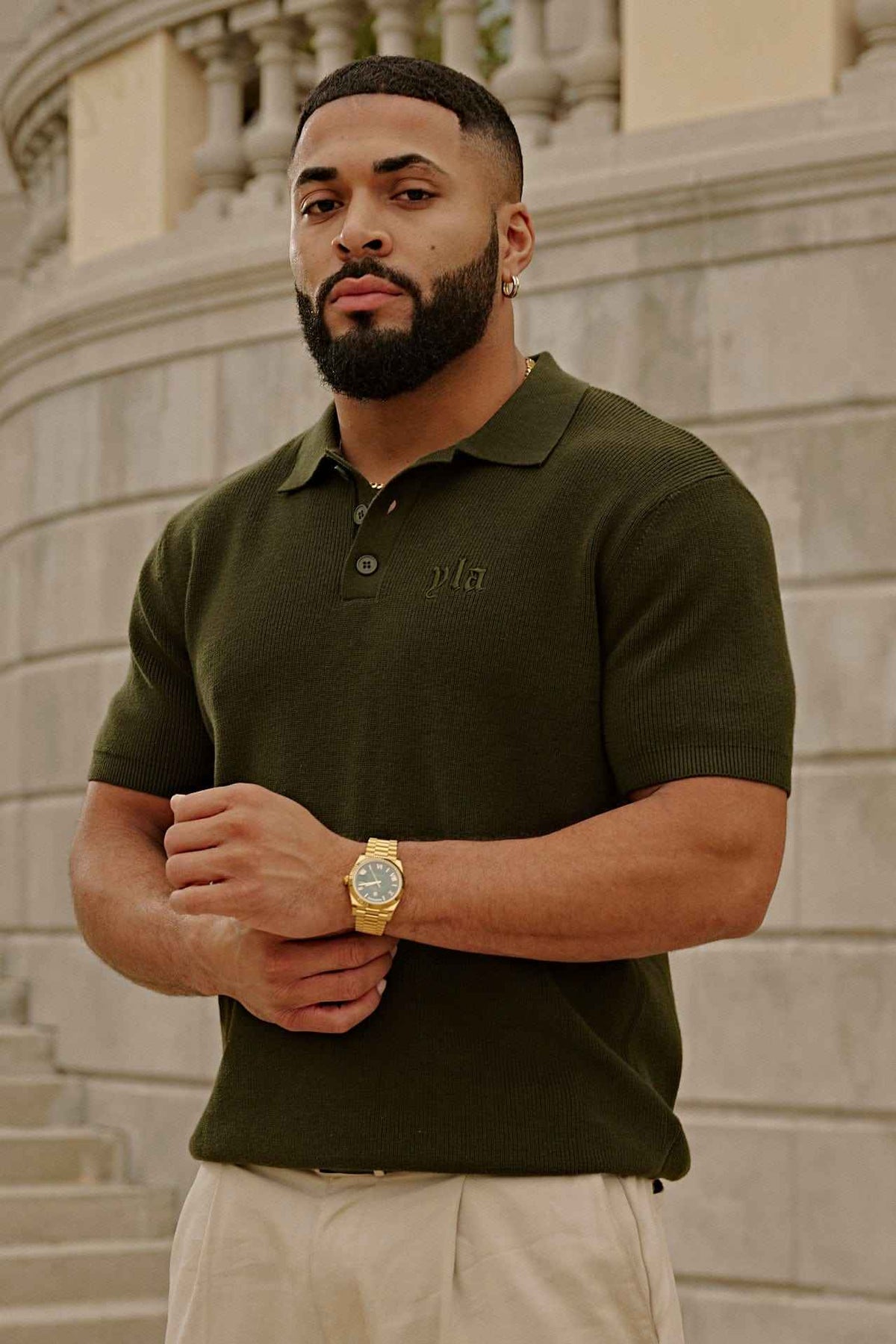YOUNGLA - 4136 - Knitted Dressy Polos
