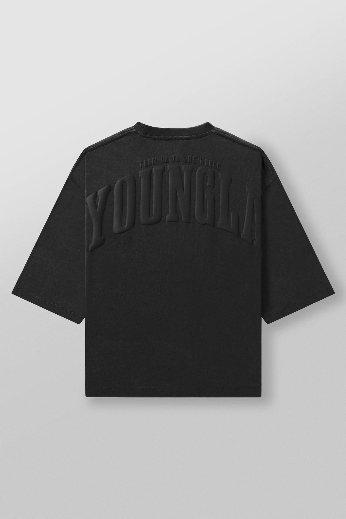 4138 - Foundation Cropped Tees — Black Wash