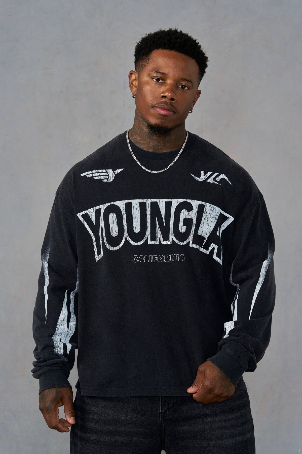 8079 - Moto Longsleeves — Black Wash