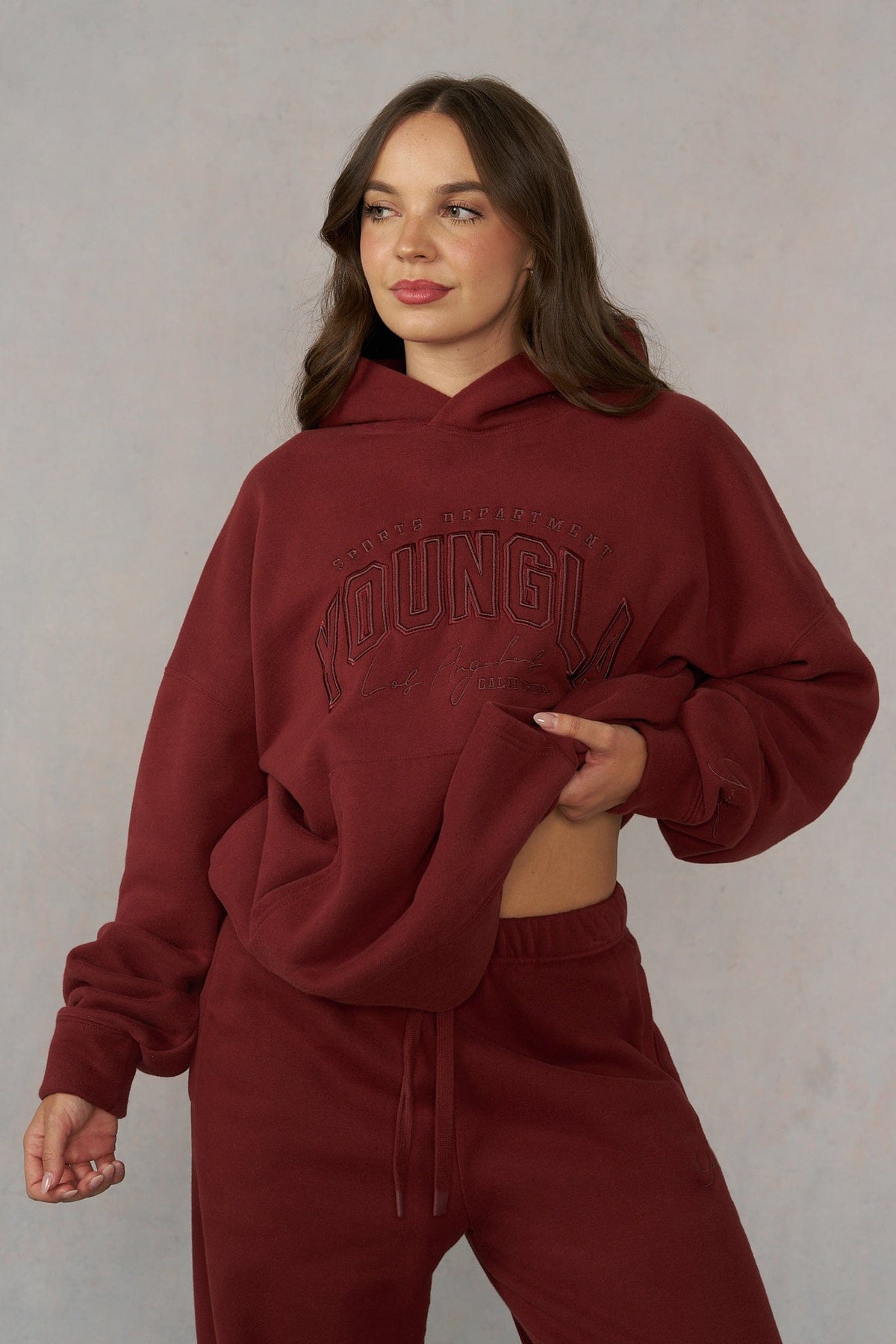 W5192 - Layover Hoodie — Brick Red